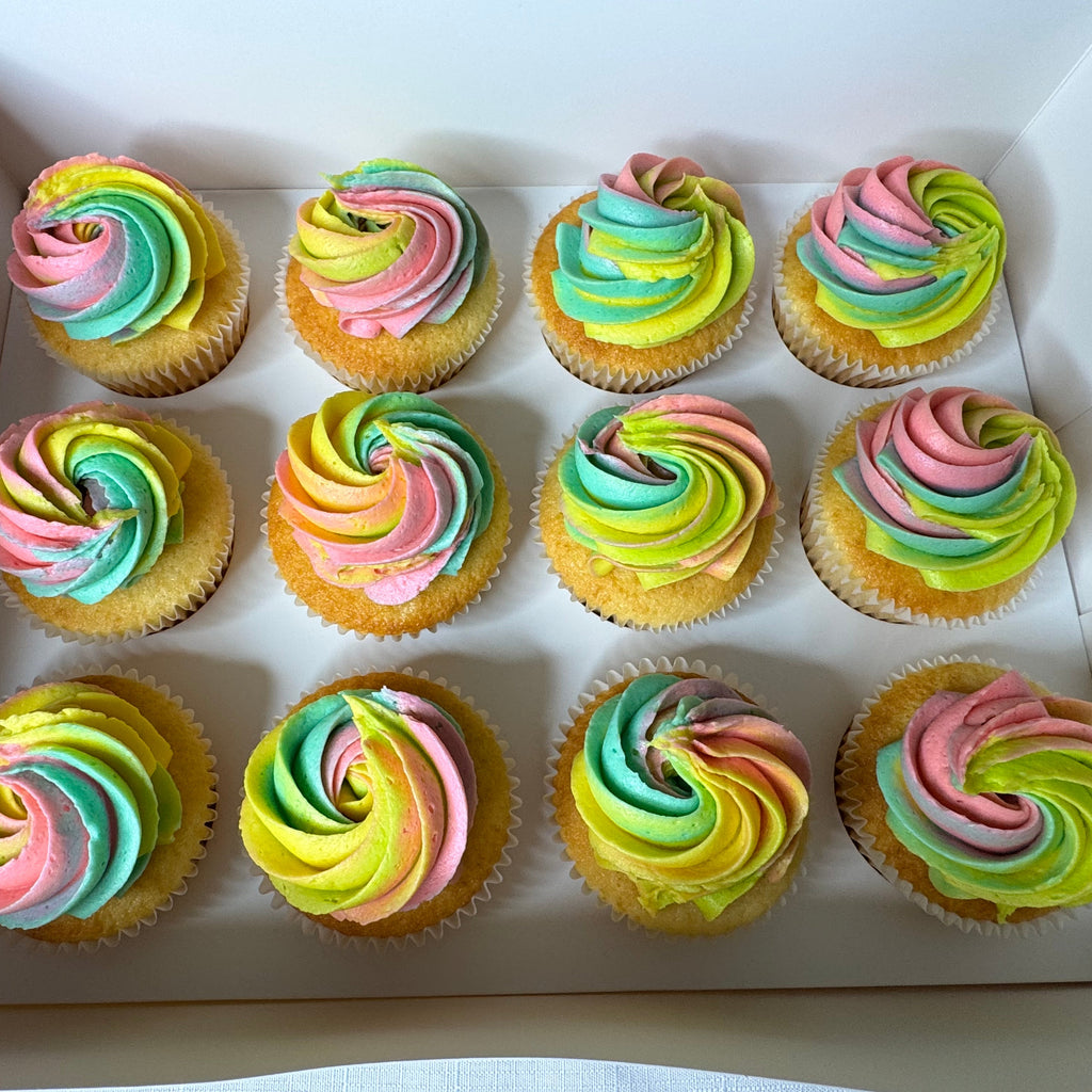 Rainbow Cupcakes